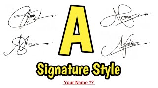 ✔️ How to make a signature  A Signature Style  Signature [upl. by Gabler805]