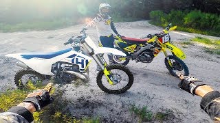 Noob Rides 250 2STROKE for the First Time [upl. by Quintie302]