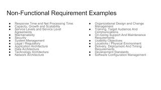 Functional and Non Functional Requirements [upl. by Leimad810]