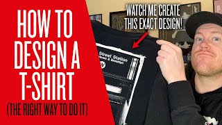 How To Design A TShirt In PHOTOSHOP The Right Way To Do It Easy To Follow Tutorial FOR BEGINNERS [upl. by Earized]