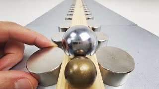 Homemade Railgun  Magnetic Games [upl. by Nallaf]