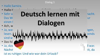 Dialoge A2  B1 Deutsch lernen durch Hören  4 [upl. by Cathlene268]