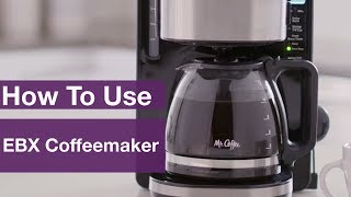 How to Use Mr Coffee® 12Cup Stainless Programmable Coffeemaker  EBX [upl. by Cirnek659]