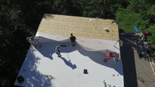 NOVICE PERSPECTIVE  TPO Roof Install [upl. by Melvena]