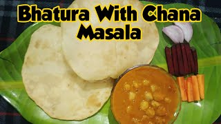 Bhatura With Channa Masala  Chole Bhatura  Chola Batura [upl. by Ahsinnek]