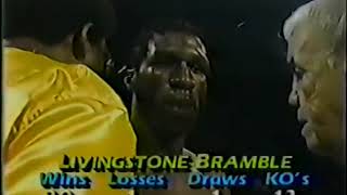 Ray Mancini vs Livingstone Bramble [upl. by Anawd]