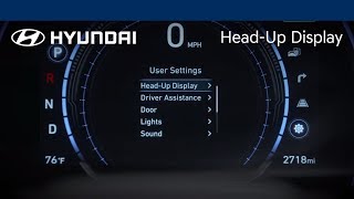 HeadUp Display Explained  Hyundai [upl. by Yelrak438]