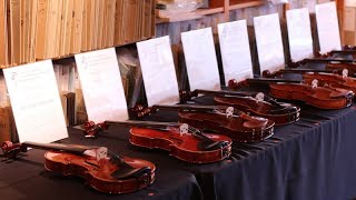 Demonstration of 30 Modern Violins Made in Cremona Part 2 [upl. by Yahc397]