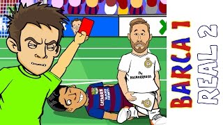 Barcelona vs Real Madrid 12  El Clasico 2016 Ronaldo goal Sergio Ramos red card Goals Highlights [upl. by Pansie880]