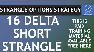 Monthly Income using 16 Delta Short Strangle  Strangle Options Strategy [upl. by Agathy988]