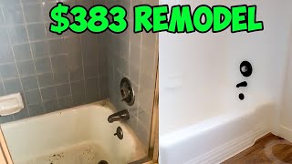 How I Remodeled this Bathroom for 383 [upl. by Minni]