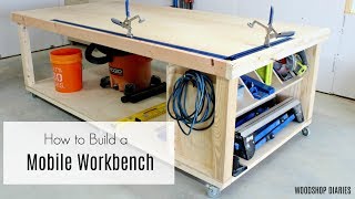 How to Build a Mobile WorkbenchUltimate Assembly and Outfeed Table [upl. by Yromem]