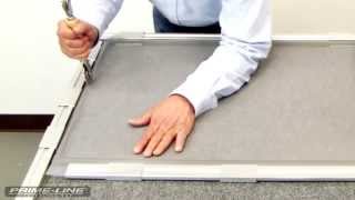 HowTo Rescreening an aluminum window screen [upl. by Atinna]