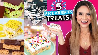 5 DIY RICE KRISPIES TREATS RECIPES You Have To Try [upl. by Rehpotsirahc]