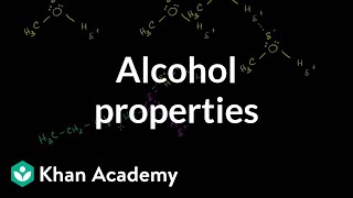 Alcohol properties  Alcohols ethers epoxides sulfides  Organic chemistry  Khan Academy [upl. by Ennirroc161]