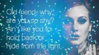 Adele  Someone Like You Lyrics [upl. by Bonnee395]