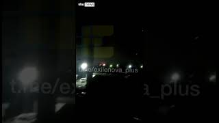 Explosions seen at site in Bryansk Russia [upl. by Elbag4]