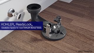 Quick Skirted Toilet Installation KOHLER ReadyLock [upl. by Pardner]