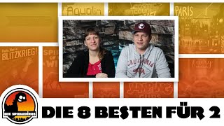 Die 8 besten Brettspiele für 2 Personen 2020 plus BonusSpiel [upl. by Wittenburg359]