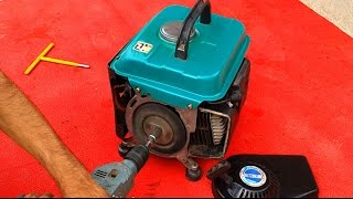 How to make electric starter for any generator [upl. by Trin679]