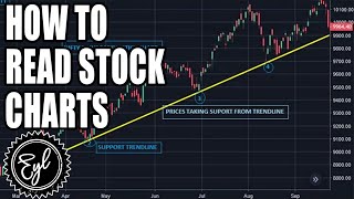 HOW TO READ STOCK CHARTS [upl. by Euqinu]