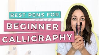 The 2 Best Pens for Beginner Brush Calligraphy [upl. by Ydnam331]