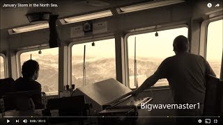 🔴 TERRIFYING Footage What Its Like OnBoard a Ship In a North Sea STORM waves Storm oceansoun [upl. by Bernice493]