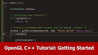 OpenGL C Tutorial  Getting Started [upl. by Franci]