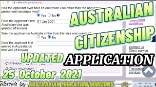 AUSTRALIAN CITIZENSHIP APPLICATION  How to apply an Australian Citizenship online No audio [upl. by Aniuqaoj]