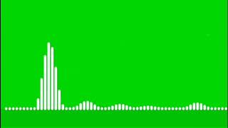 Audio Spectrum Green Screen HD । Audio Wave Green Screen HD । Without Sound [upl. by Griswold]