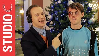 Goalkeeper Scott Sterling Gets a Christmas Present  Studio C [upl. by Klarika]