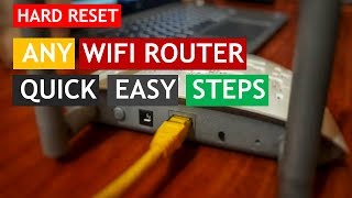 HOW TO RESET ANY WIFI ROUTER [upl. by Notterb54]