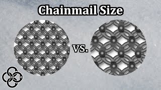 How to make the best chainmail Do small rings save weight [upl. by Znieh627]