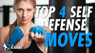 Top 4 Self Defense Moves for Beginners [upl. by Neelasor]