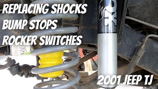 Installing Shocks and Bump Stops on Jeep TJ [upl. by Giardap]