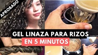 TODO SOBRE GEL DE LINAZA PARA RIZOS Receta perfeccionada Truco Secreto [upl. by Suzanna]