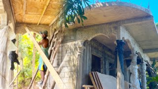 Look At Jamaica sunrise Tv Airbnb Beautiful Pulling Down The Decking And This Happen dangerous Work￼ [upl. by Notlrahc]