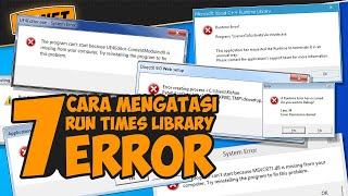 7 Cara Mengatasi Runtimes Library Error DirectXMicrosoft Visual CDo Net Framework [upl. by Georgena808]