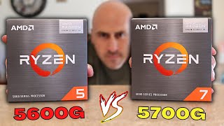 Ryzen 5 5600G vs Ryzen 7 5700G  CPU or APU [upl. by Letitia]