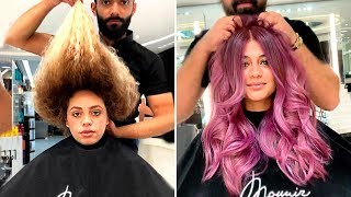 INCREÍBLES TRANSFORMACIONES DE CABELLO 2019  ANTES Y DESPUÉS [upl. by Hart]