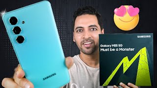 Samsung Galaxy M55 5G Unboxing  New Challenger [upl. by Cirenoj]