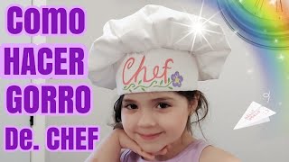 COMO HACER UN GORRO DE CHEF [upl. by Lynnea16]