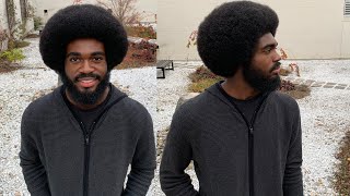 Perfect 4C Afro and Beard Tutorial [upl. by Reinhardt]