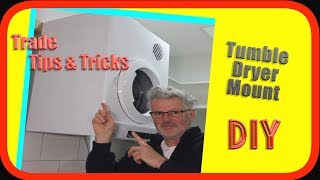 Tumble Clothes Drier Dryer Wall Mount  How to DIY [upl. by Vano]