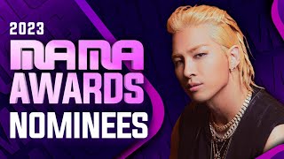 MAMA Awards 2023  All Nominees [upl. by Straus]