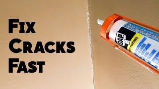 Fixing Drywall Cracks with Caulking [upl. by Theona]