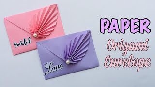 How to Make a Paper Origami EnvelopeEasy Origami Envelope TutorialHow to Make Envelope [upl. by Flavius]