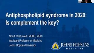 Antiphospholipid syndrome in 2020 Is complement the key [upl. by Ardnuasac]