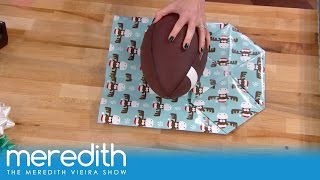 How To Wrap Oddly Shaped Gifts  The Meredith Vieira Show [upl. by Ikiv745]