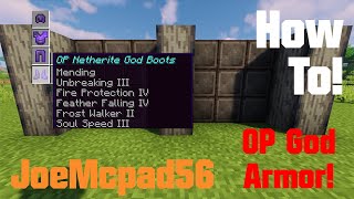 How To Get The Most OP God Armor and Enchants In Minecraft  116  Works on all Platforms [upl. by Elrak]